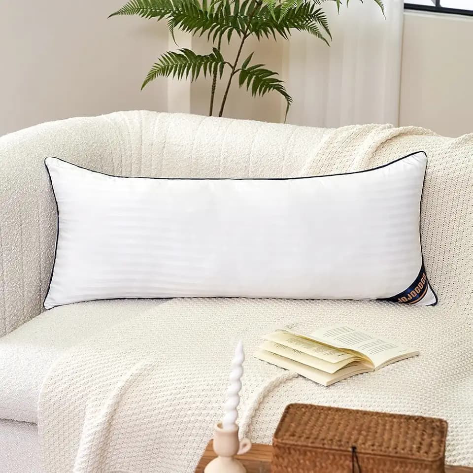 14x36 Long Lumbar Decorative Throw Pillow Insert for Couch and Bed, 1 Pack