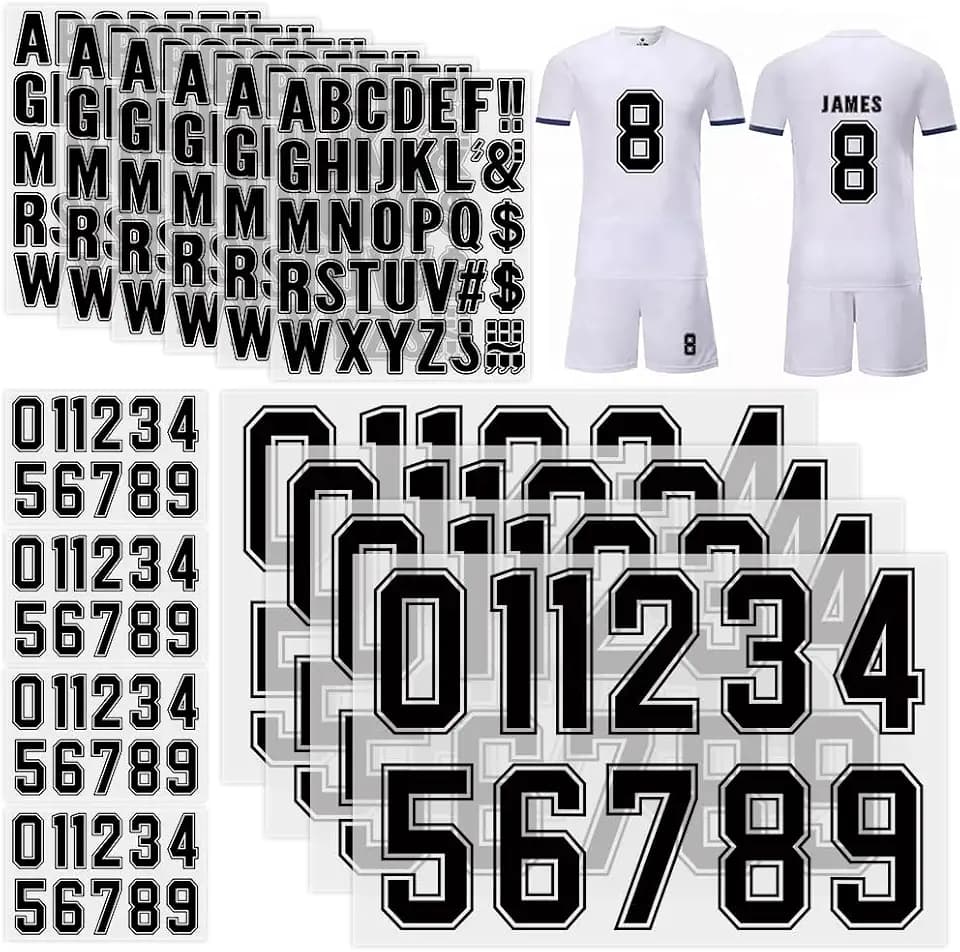 358 Pcs Iron on Numbers and Letters