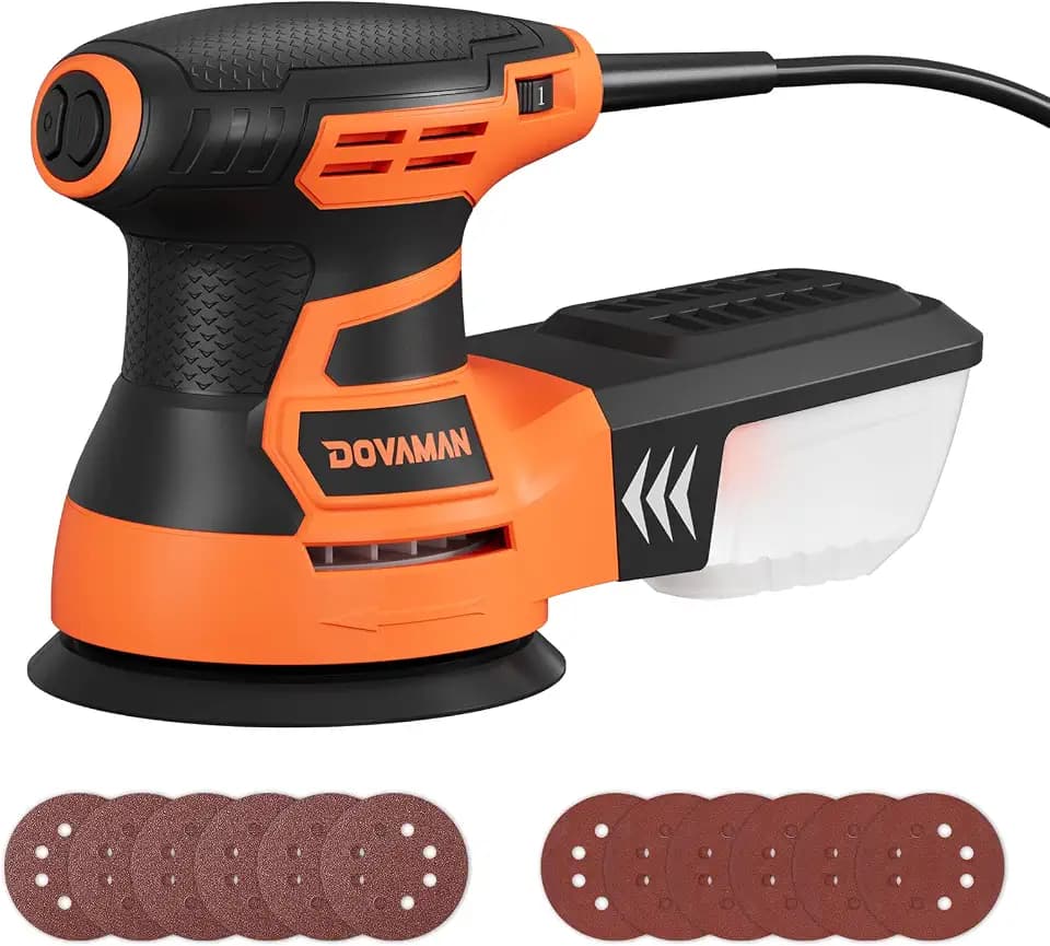DOVAMAN Orbital Sander, Up to 13000 rpm, 3A Random Orbit Sander,