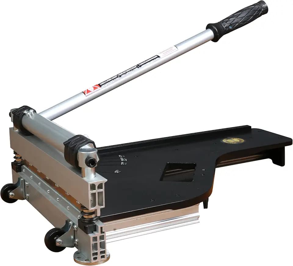 CUTTEREX 13" Vinyl Floor Cutter with wheels - Meet Multi-Angle/Length Cutting, A Flooring Tool also Cuts-Engineered Wood Floor, LVP, VCT, SPC, WPC, Long Life HSS Blade Mounted!