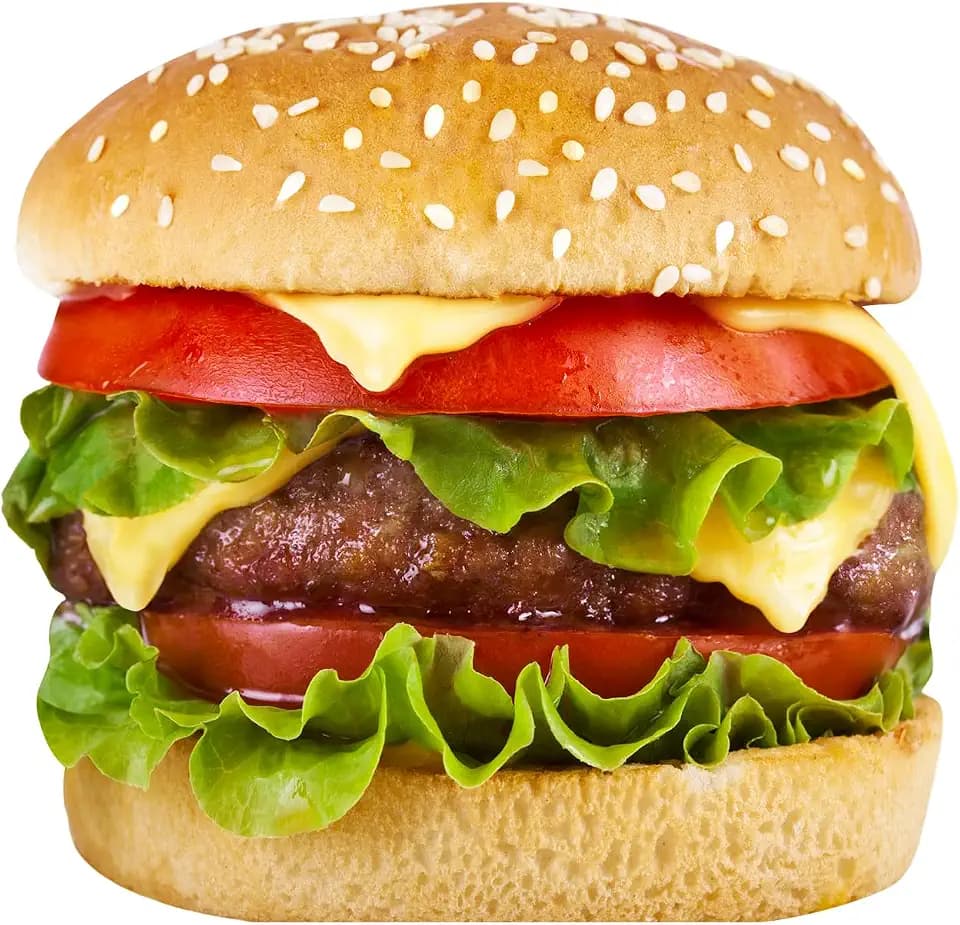 Cardboard People Cheeseburger Cardboard Cutout