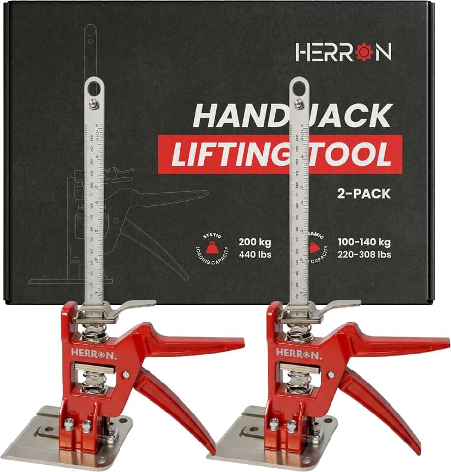 HERRON Labor Saving Arm Jack 2-Pack, 440 lbs Cabinet Lifter, 6 inch Lift
