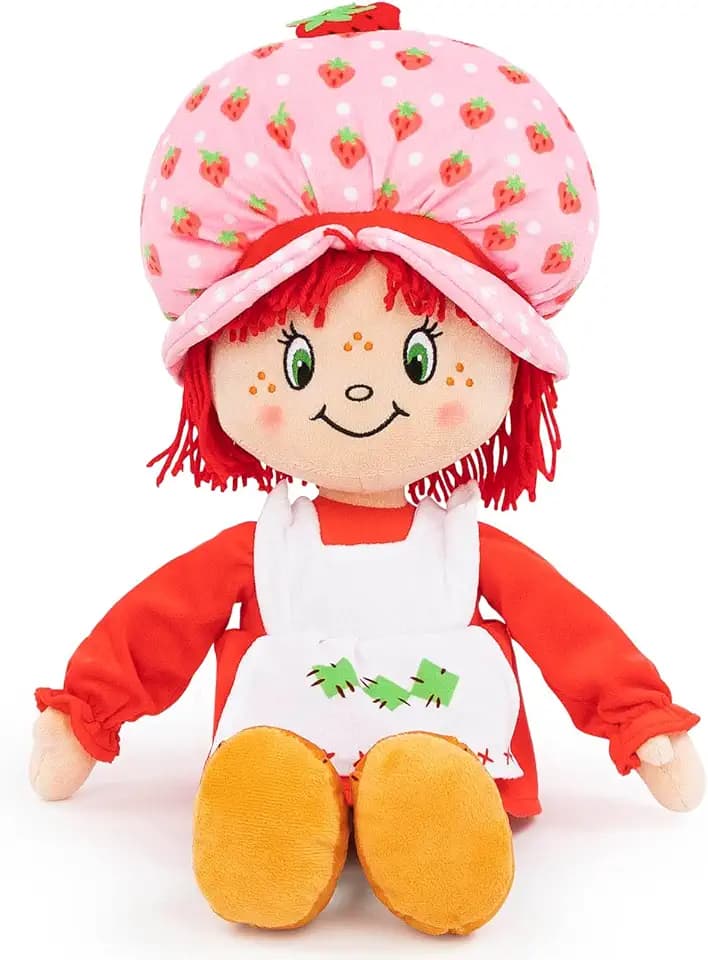 Jay Franco Strawberry Shortcake Plush Pillow Buddy - Super Soft Stuffed Character Pillow - Polyester Microfiber, 18 Inches