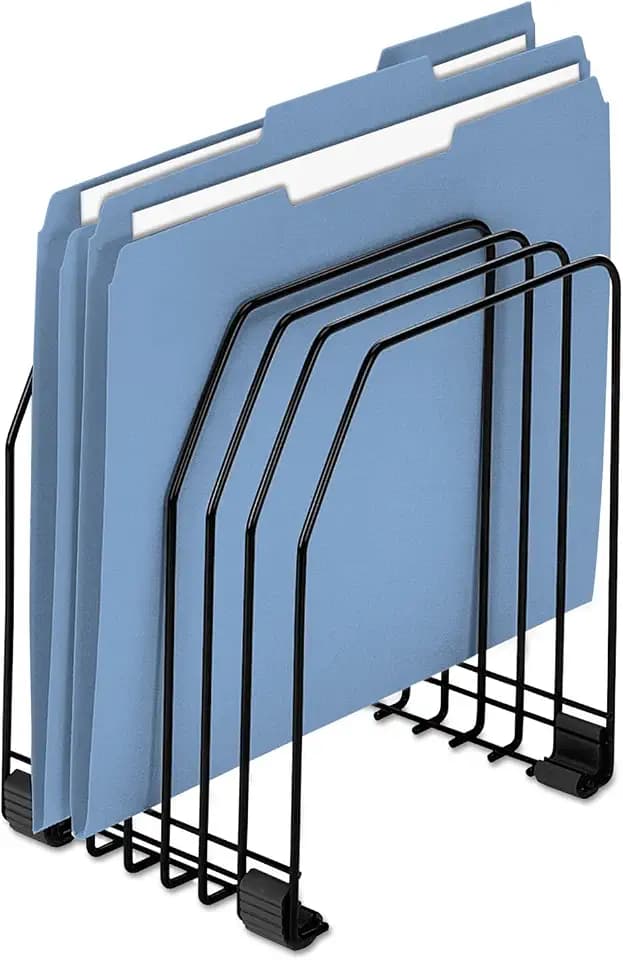 Fellowes Workstation File Organizer, 7 Section, Wire, Black (68112)