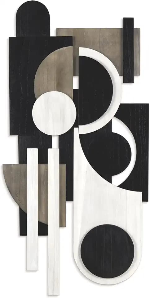 Empire Art Direct "Luminous Whisper" Handmade Dimensional Solid Paulownia Wood Abstracts Wall Art, Ready to Hang, Living Room, Bedroom & Office, 48" x 24"x 1.42"