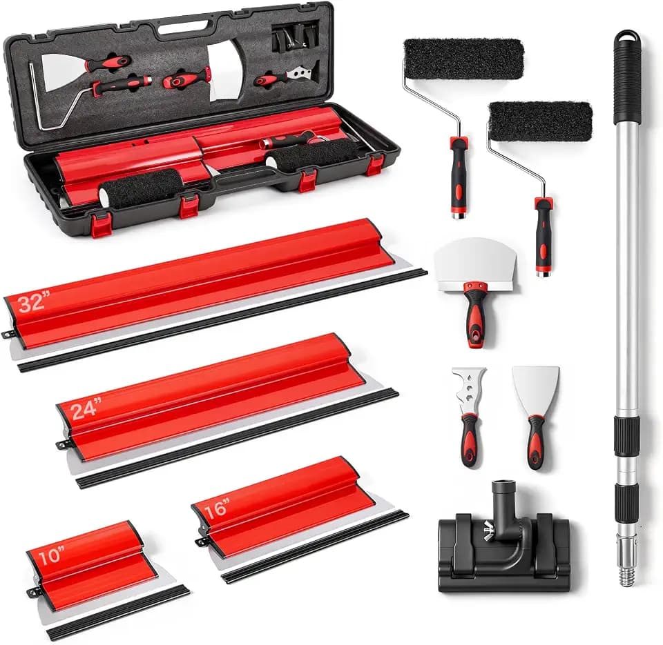 Drywall Skimming Blade Set with Portable Case