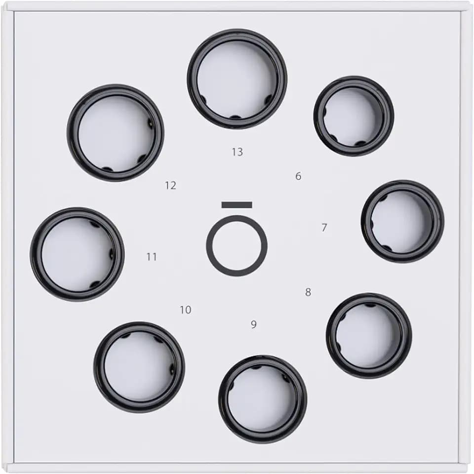 OURA-Ring Gen3 Größenprobier-Set, Bestimme vor dem Kauf Deine Größe Ring, Persönliche Größe für optimale Passform und genaue Erfassung bestimmen, Gutschrift für Kaufpreis erhalten