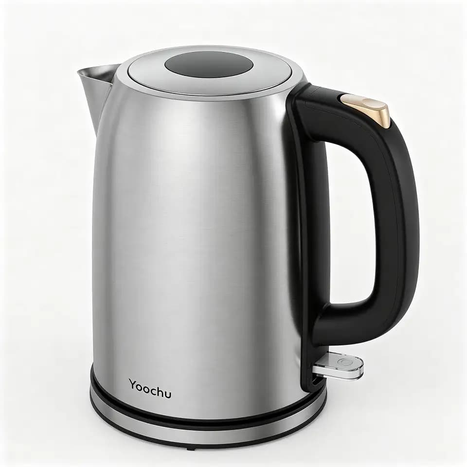 Electric Kettle Stainless Steel, 1.7L Water Boiler & Heater, 1500W Hot Tea Pot, Boil Dry Protection & Auto Shut-Off, BPA-Free