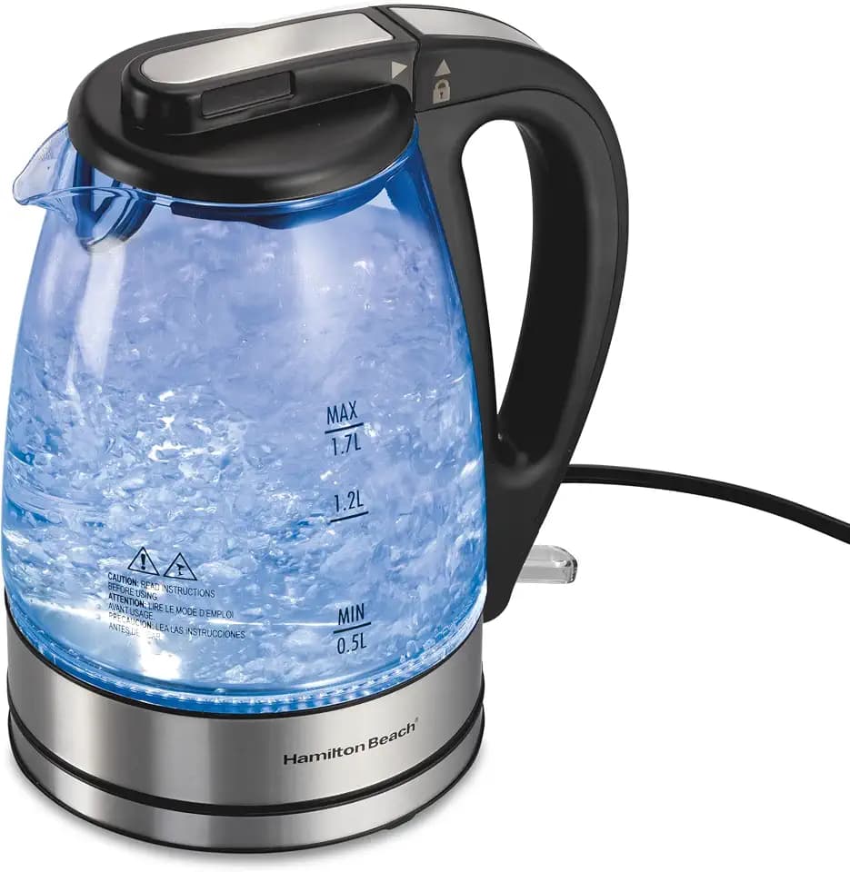 Hamilton Beach 1.7 Liter Electric Tea Kettle, Water Boiler & Heater