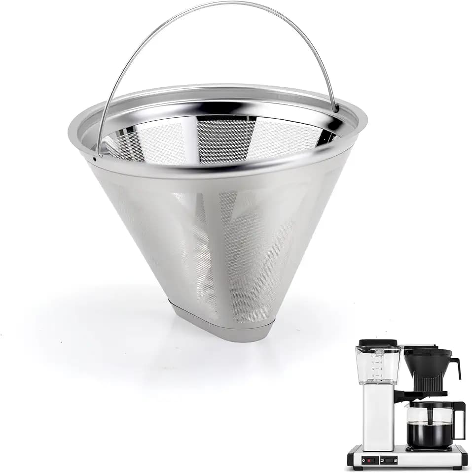 Reusable Stainless Cone Filter for Technivorm Moccamaster Coffee Machine