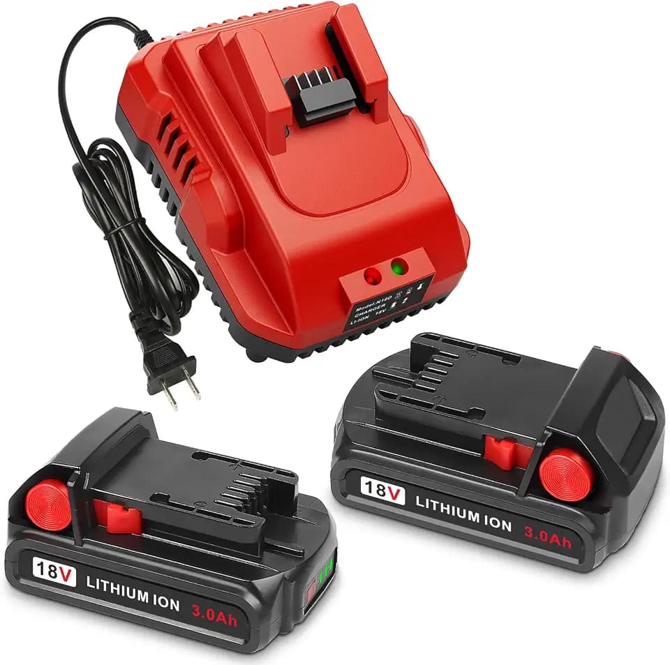 3.0Ah 18V 2/pk Replacement for Milwaukee M-18 Battery with Charger