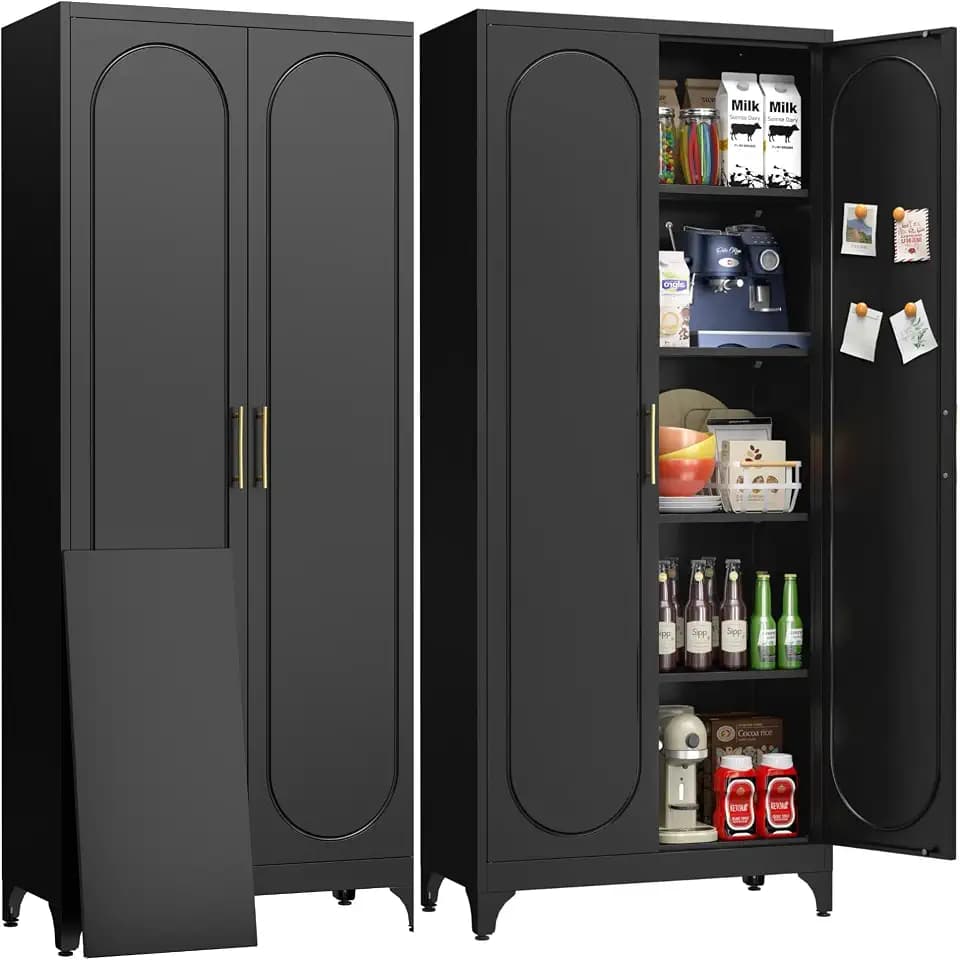 Metallschrank Mehrzweckschrank 5 Ebenen 190 x 80 x 40 cm