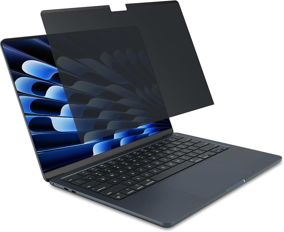 Kensington MagPro Elite Magnetische Sichtschutzfolie für MacBook Air 15" (M2, 2023), abnehmbare Blickschutzfolie mit Blaulichtreduzierung, exklusiv für MacBook Air 15" entwickelt (K58306WW)