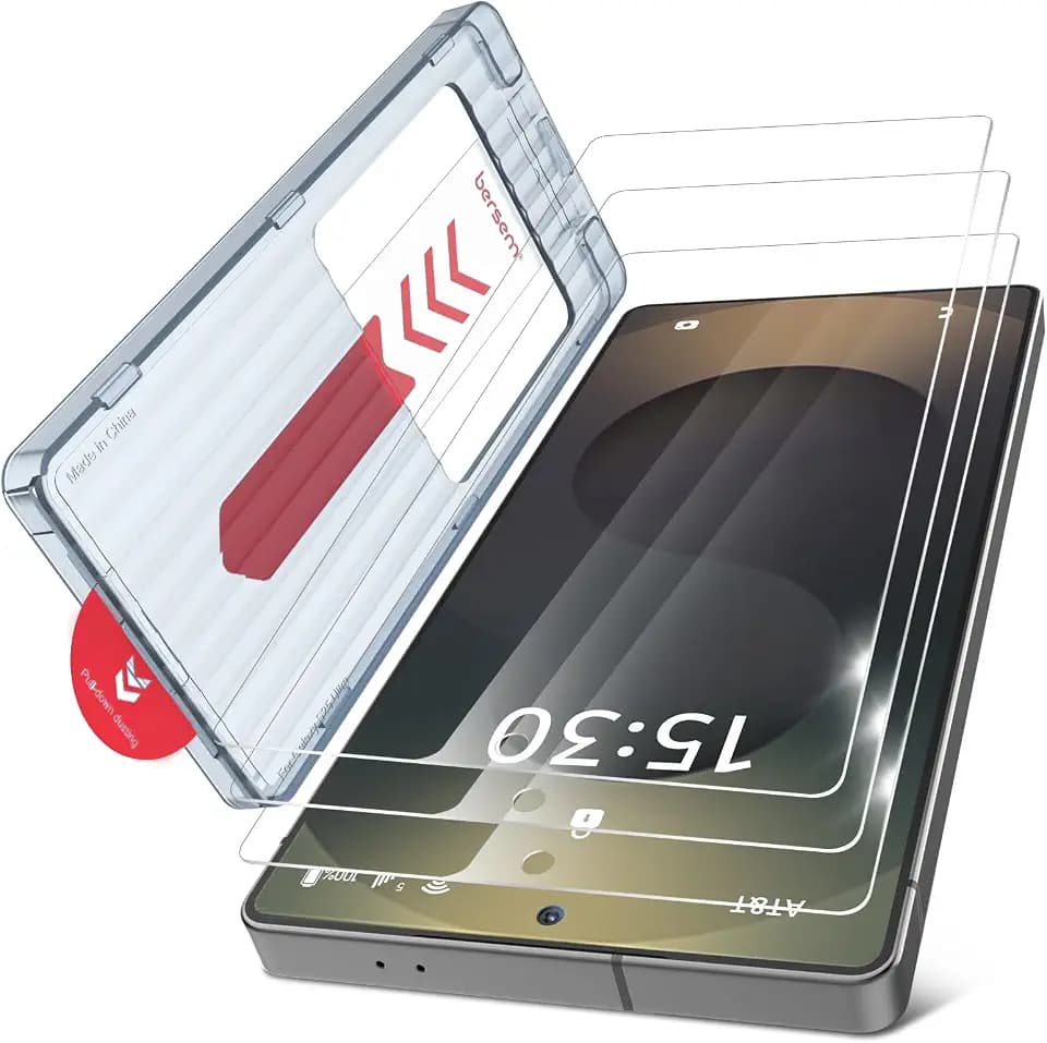 BERSEM 3 Stück für Samsung Galaxy S25 Ultra folie + Kamera-Objektivschutz