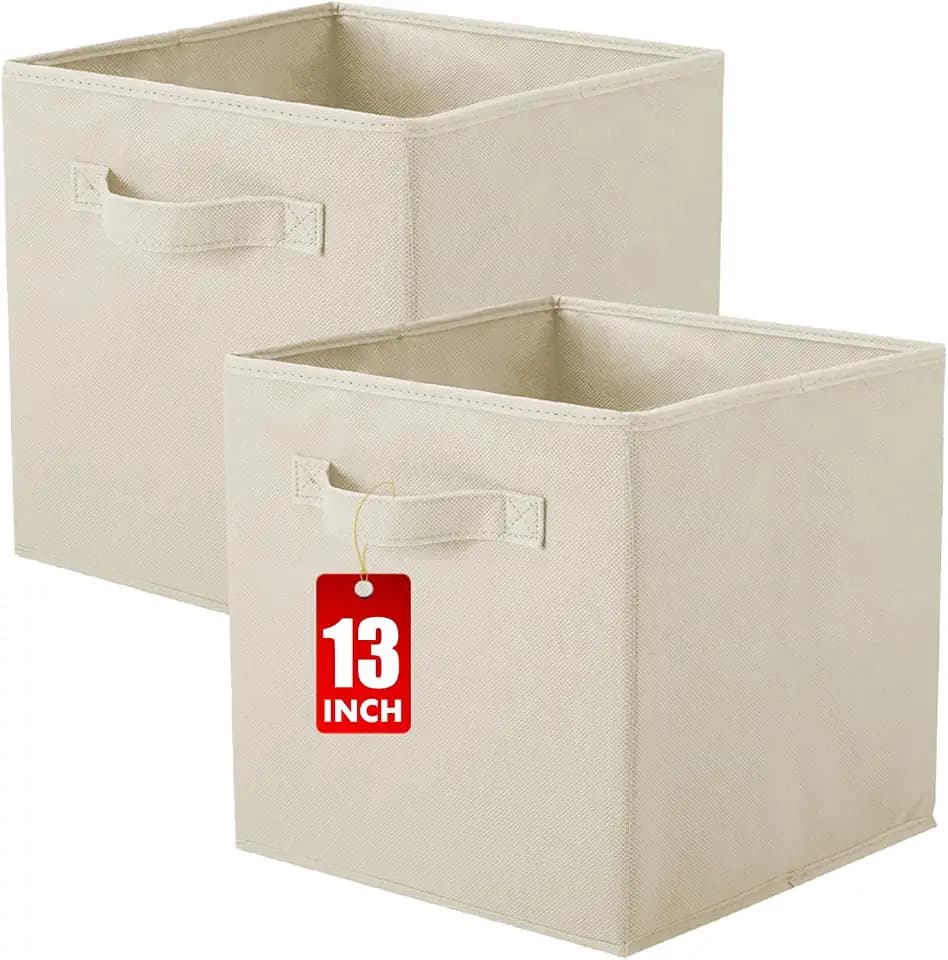 ShellKingdom Storage Bins, Foldable Fabric Storage Cube And Cloth Organizer
