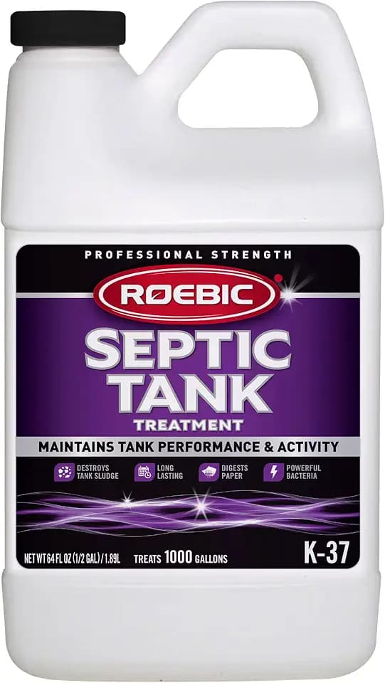 Roebic K-37-H Septic Tank Treatment with Bacteria, 64 fl oz