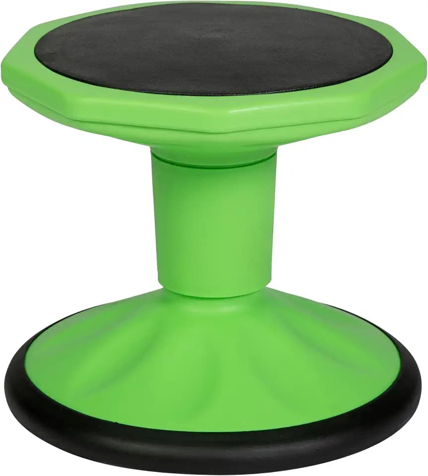 Flash Furniture Kids 12 in Stool with Non-Skid Bottom, Green