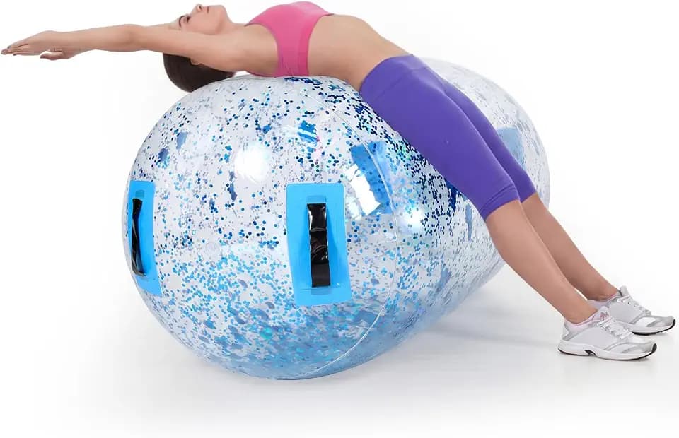 Gemscream Gymnastics Barrel Inflatable Air Roller Mat