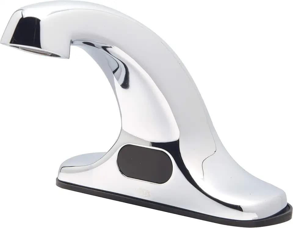Zurn Z6915-XL-N AquaSense Center set Sensor Faucet with 0.5 GPM Laminar Flow and 4" Deck-Mount Spout in Chrome