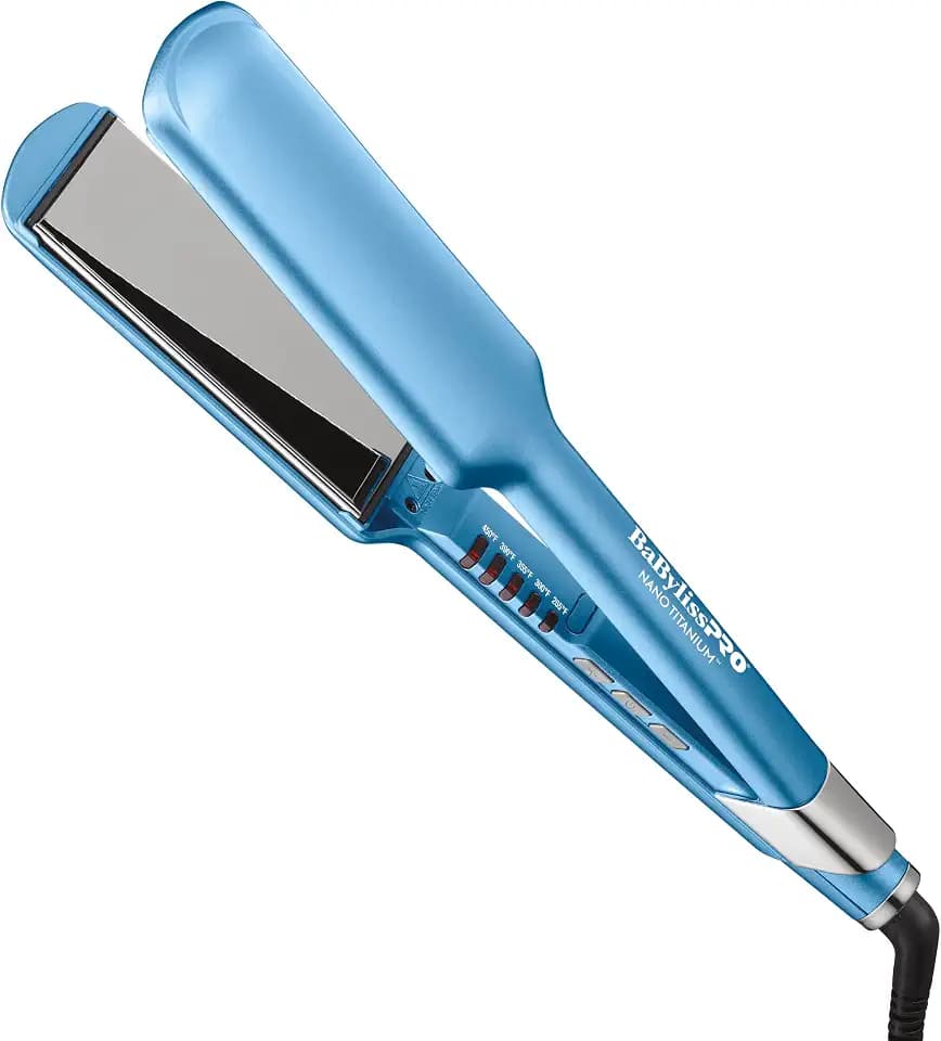 BabylissPRO Nano Titanium Ultra-Sleek Hair Straightener, Flat Iron for All Hair Types