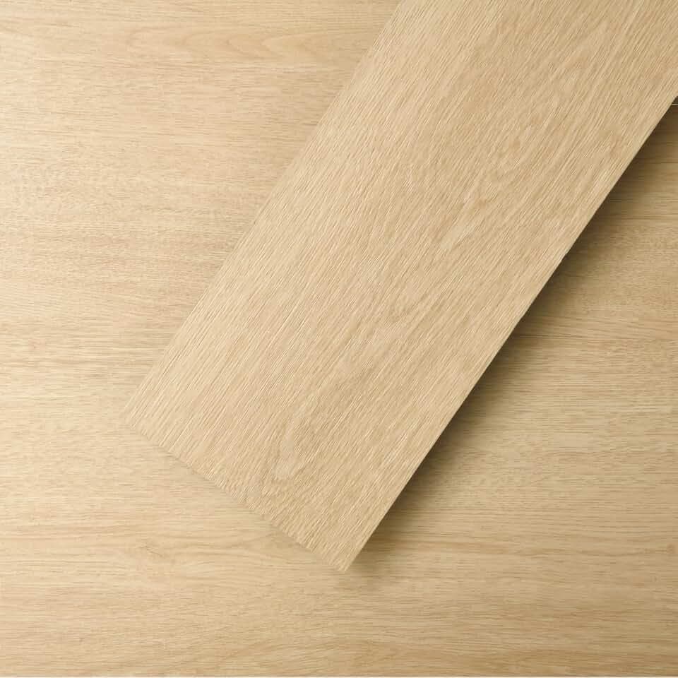 MULGREAT Peel and Stick Floor Tile, 54 Sq.Ft Waterproof Vinyl Flooring, 36 Pieces Wood-Look Self Adhesive Luxury Vinyl Plank Flooring for DIY Bathroom Laundry Bedroom RV Kitchen (Creamy Oak)