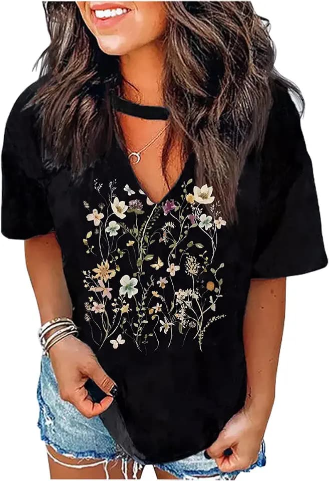 Tennessee Whiskey Shirts for Women Country Music T-Shirts Hollow Out V Neck T-Shirt Womens Keyhole Neck Tops