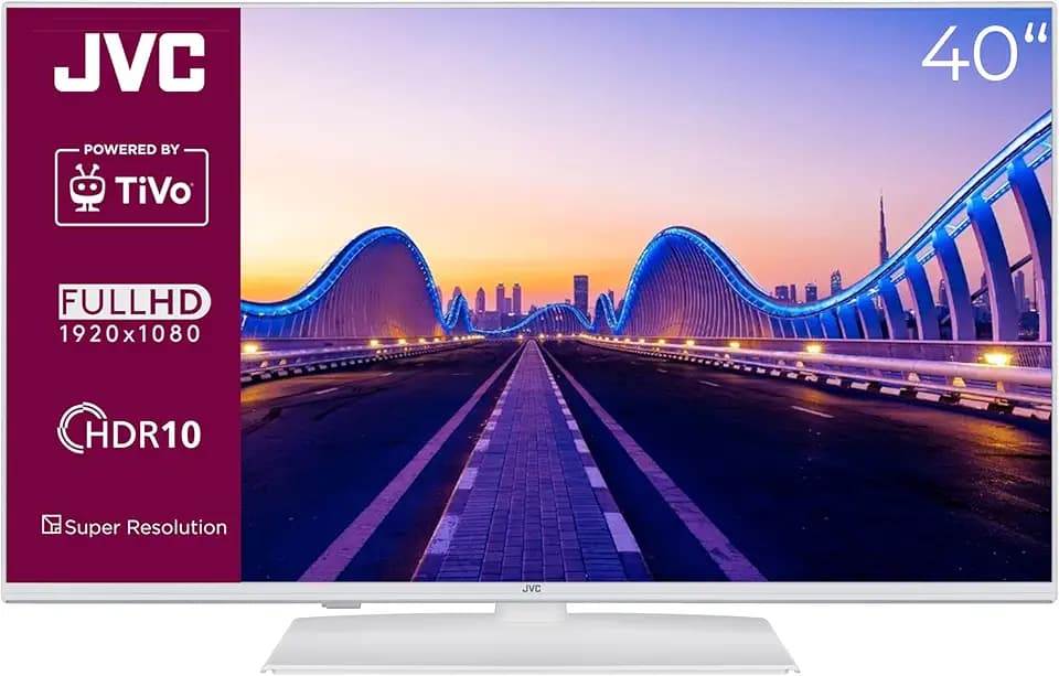 JVC LT-40VF5355W Fernseher 40 Zoll Smart TV mit Full HD Auflösung und HDR