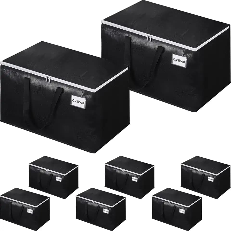 Extra Large Heavy Duty Moving Bags, 125L Packing Bags, 8 Pack