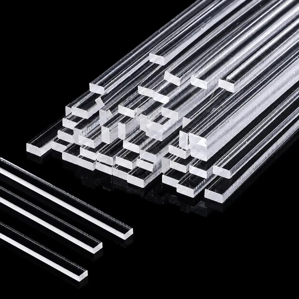 100 Pcs Flat Clear Cake Topper Sticks, Acrylic Cake Pop Sticks
