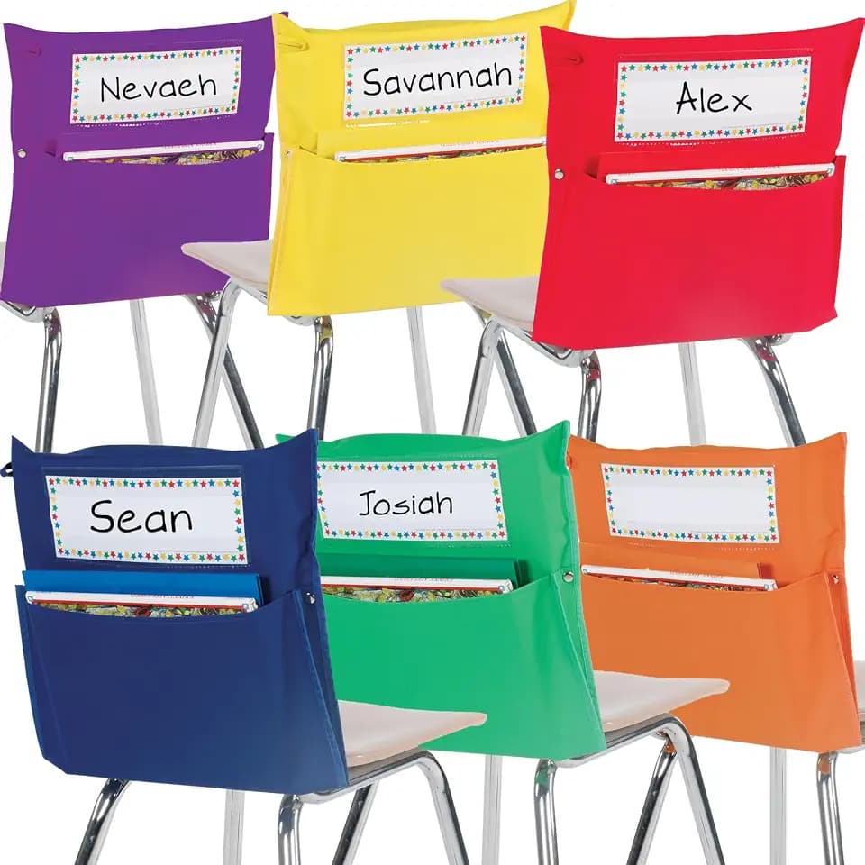 Really Good Stuff, Store More Grouping Chair Pockets, Set of 24