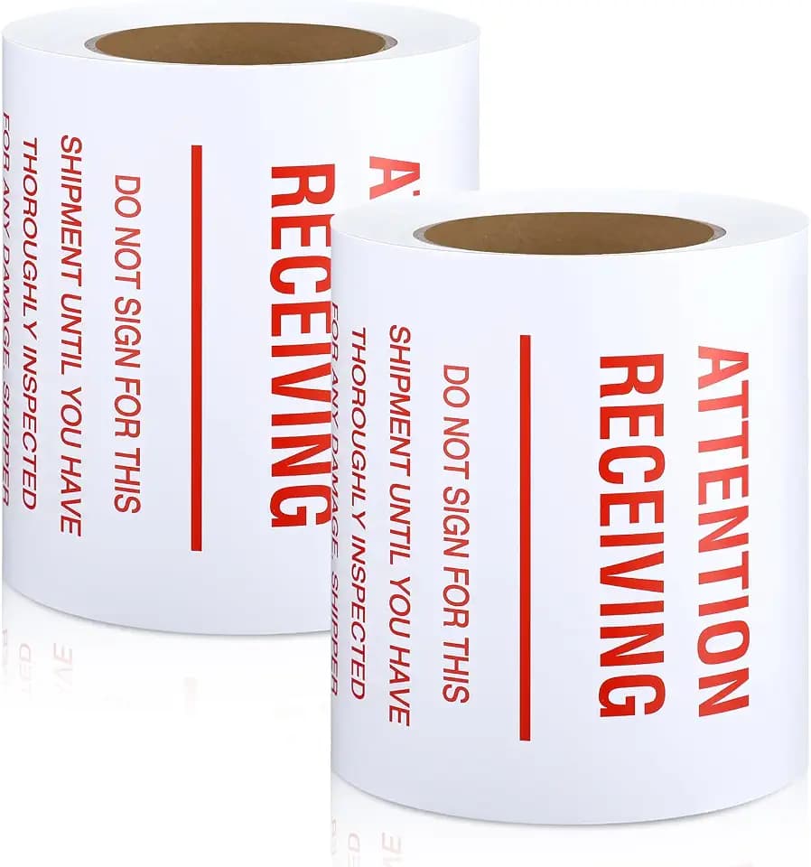 500 Pcs Attention Receiving Shipping Labels, 6 x 10 Inch
