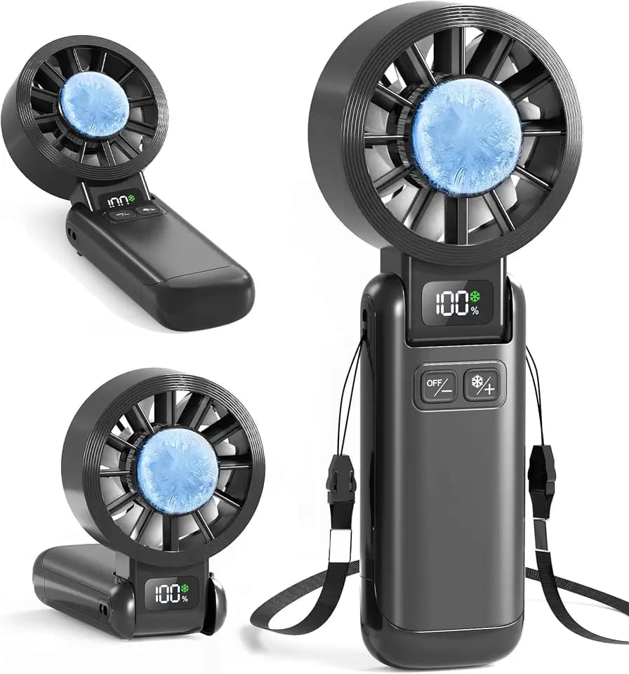 Pro Handheld Portable Fan Cooling 3-in-1 Hand, Desk, Neck & Fan