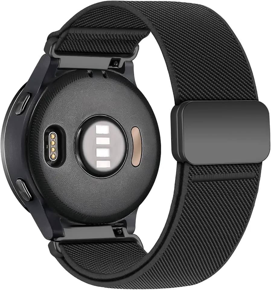 22mm Elastisches Magnetic Armband für Samsung Galaxy Watch 3 45mm/Gear S3,Stretch Nylon Magnet Sport Band für Garmin Venu 3 2/Forerunner 255 265/Vivoactive 4,für Huawei Watch GT 5 4 3 2 Pro 46mm