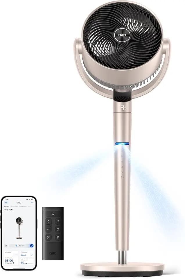 DREO Smart Fan for Bedroom, Position-based Oscillation