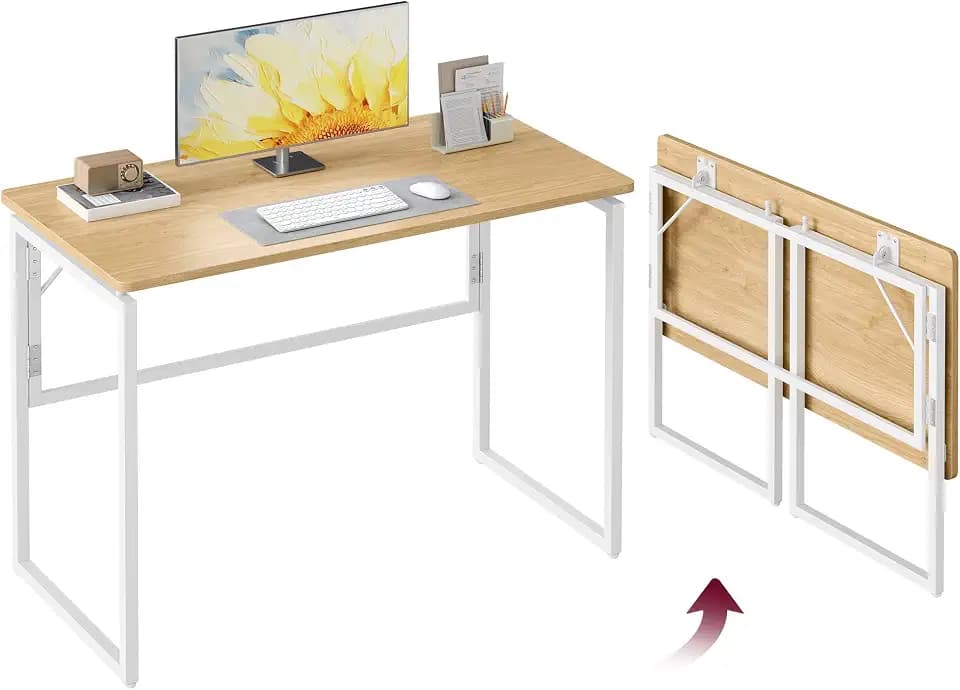 VASAGLE Folding Desk, Small Computer Desk, Foldable Table 39.4 Inch