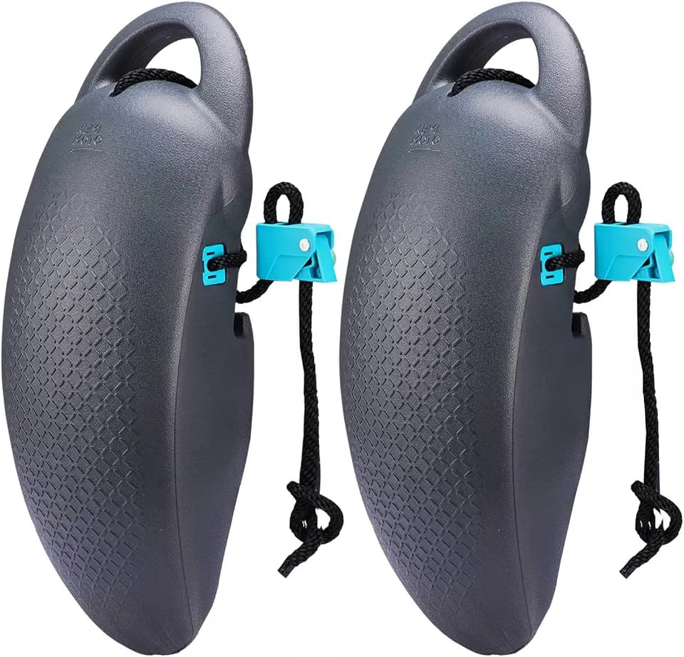 KEMIMOTO Pontoon Fenders, Boat Fenders Boat Bumpers for Docking with Locking Grooves for Pontoon, Quick-Release Clips for Easy Docking, Compatible with Large Boats 14-28ft, Pontoon Boat Accessories