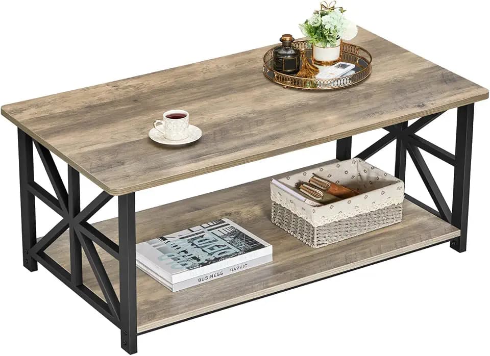 GreenForest Round Corners Coffee Table for Living Room