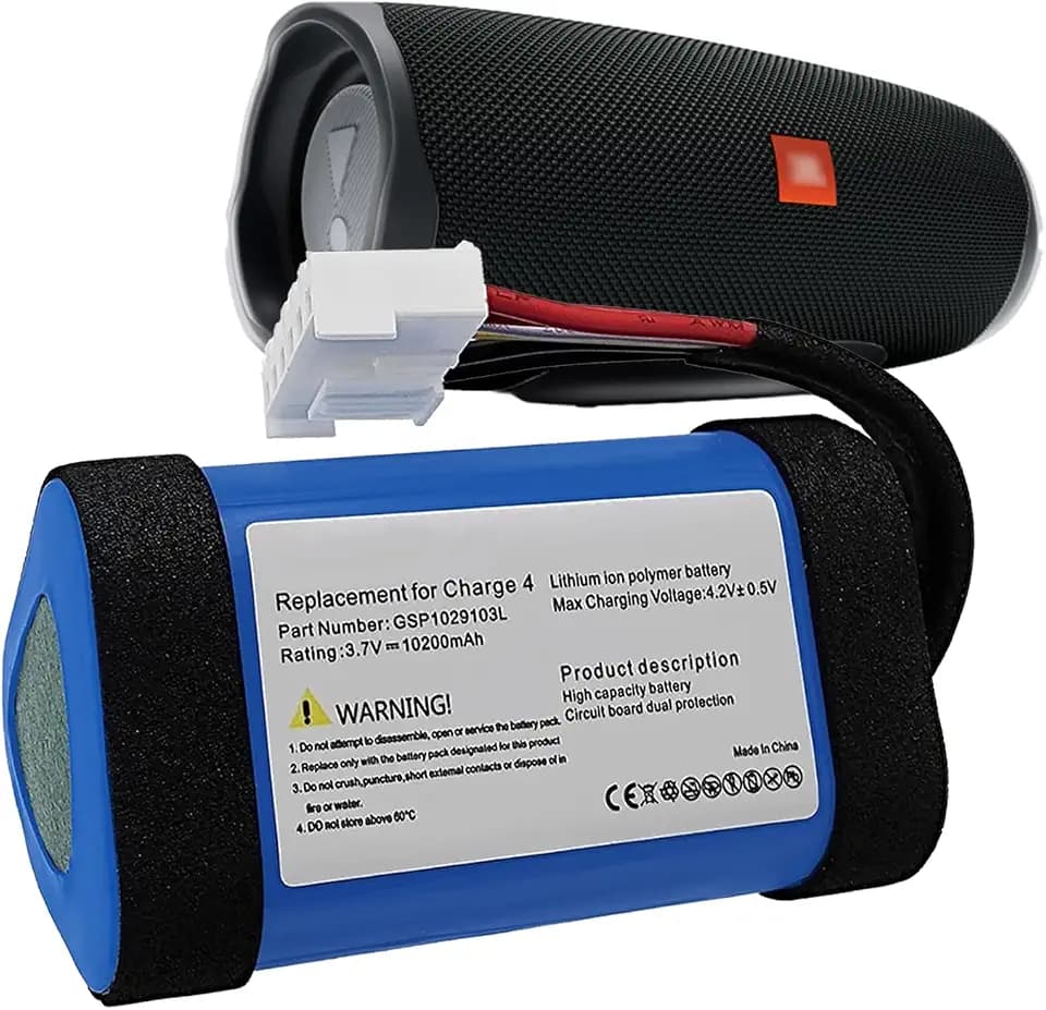 10200mAh GSP1029103L Akku Kompatibel mit JBL Charge 4 wasserdichte Bluetooth Lautsprecher Akku Teil NO Charge4 ID998 1INR19/66-3 SUN-INTE-118 IAA011NA IY1068 (Nicht für Charge 4Q)