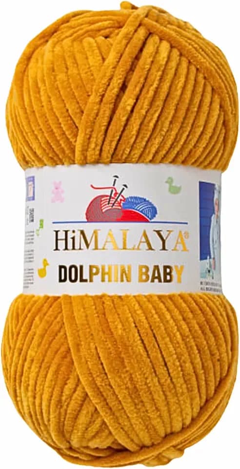 Himalaya Dolphin Baby Yarn Knitting Yarn 2 Skeins 264 Yards 2x100gram Super Bulky Baby Blanket Yarn (80330)