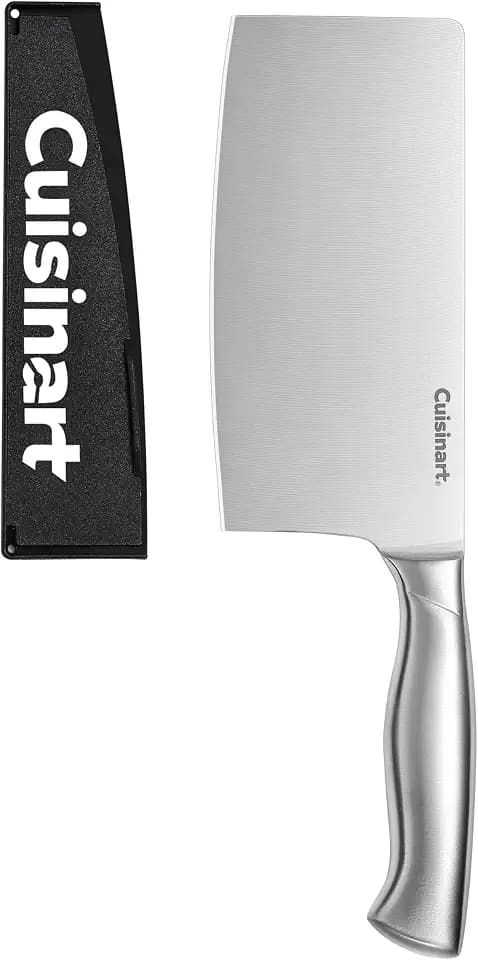 Cuisinart 7" Stainless Steel Cleaver with Blade Guard