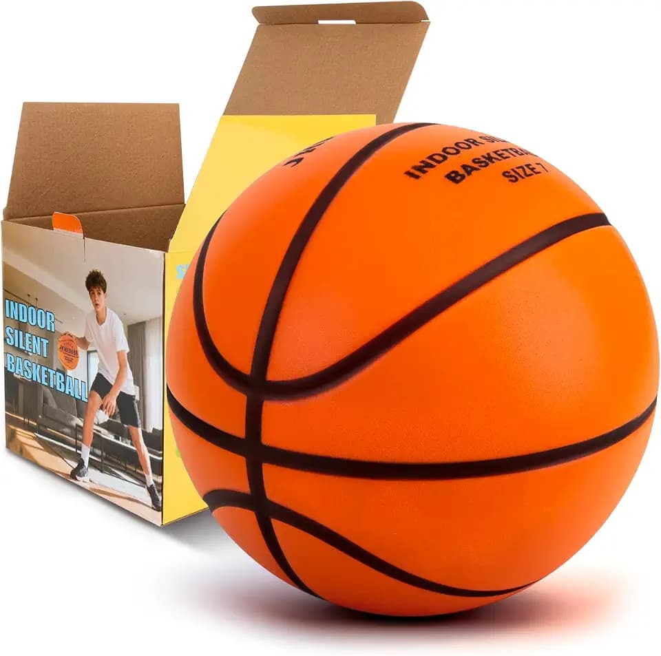 Silent Basketball Size 7, Indoor Soft Quiet Foam Basketball Gifts