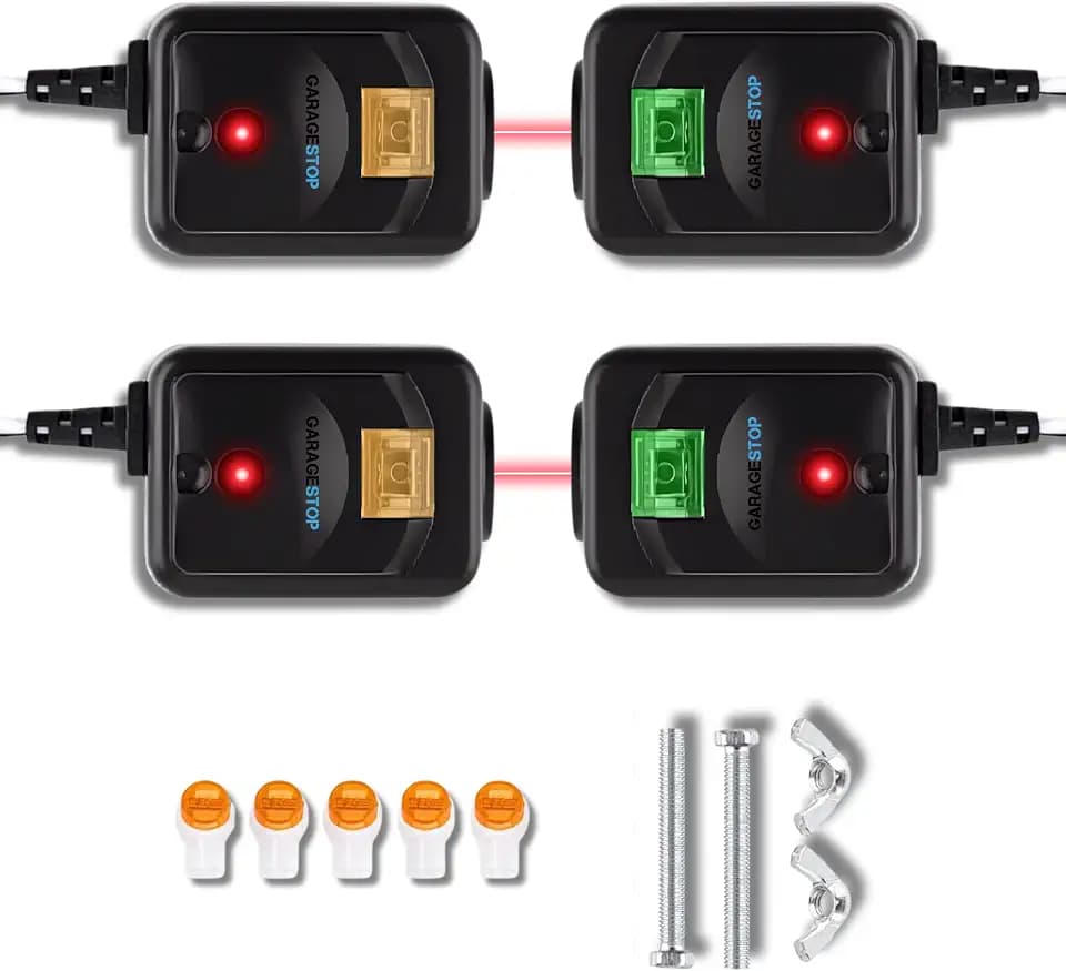 Garage Stop 2X 820CB Safety Sensor Eyes Only, Compatible with Liftmaster Craftsman Sears Chamberlain Garage Door Openers After 1997, Replacement Kit for 41A5034