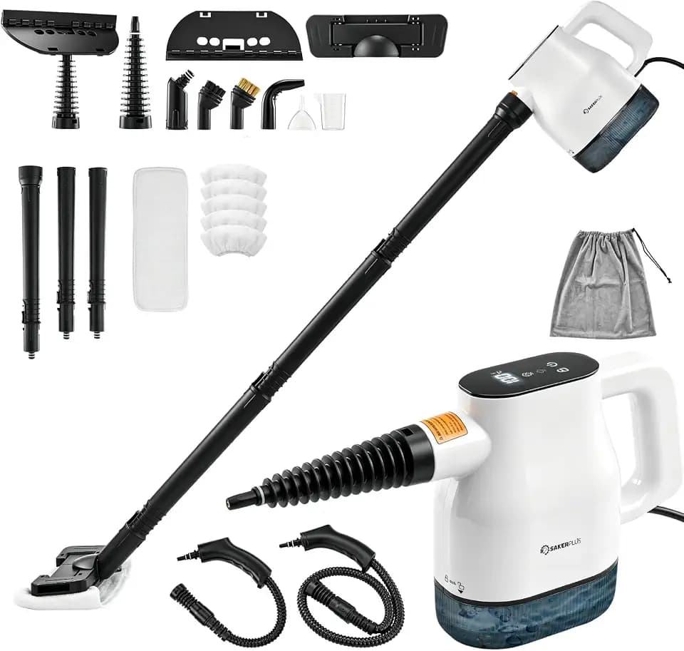 Sakerplus EverSteam Instant-Heat Steam Cleaner,15s Fast Heat-up