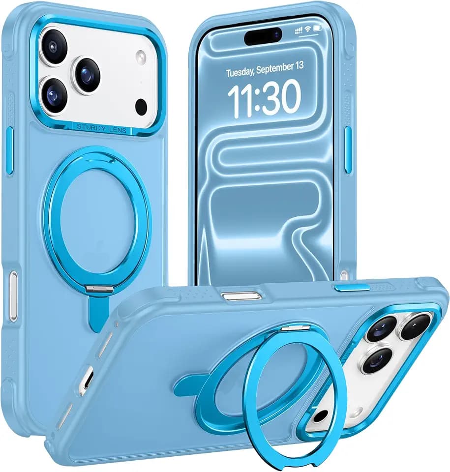 Temdan for iPhone 18 Pro Max Case/iPhone 17 Pro Max Case,360 Magnetic Stand