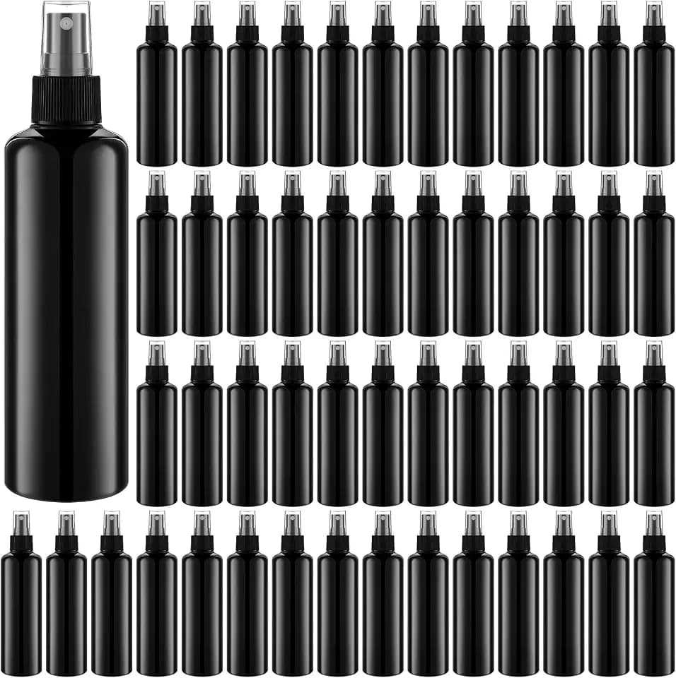 Eccliy 32 Pcs 8 oz Spray Bottles Fine Mist, Black, Colored