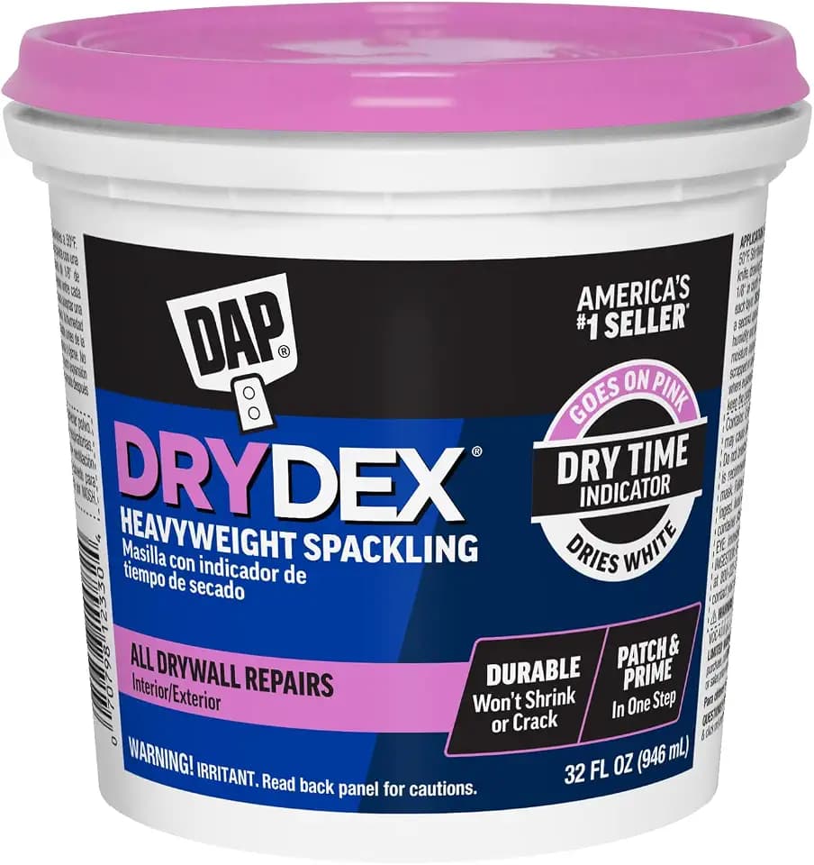 DAP DryDex Dry Time Indicator Spackling, Pink/White, 32 Oz (7079812330)