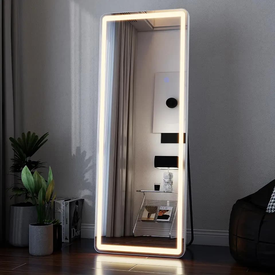 VooBang 56"x21" LED Full Length Mirror with Dimmable Lights