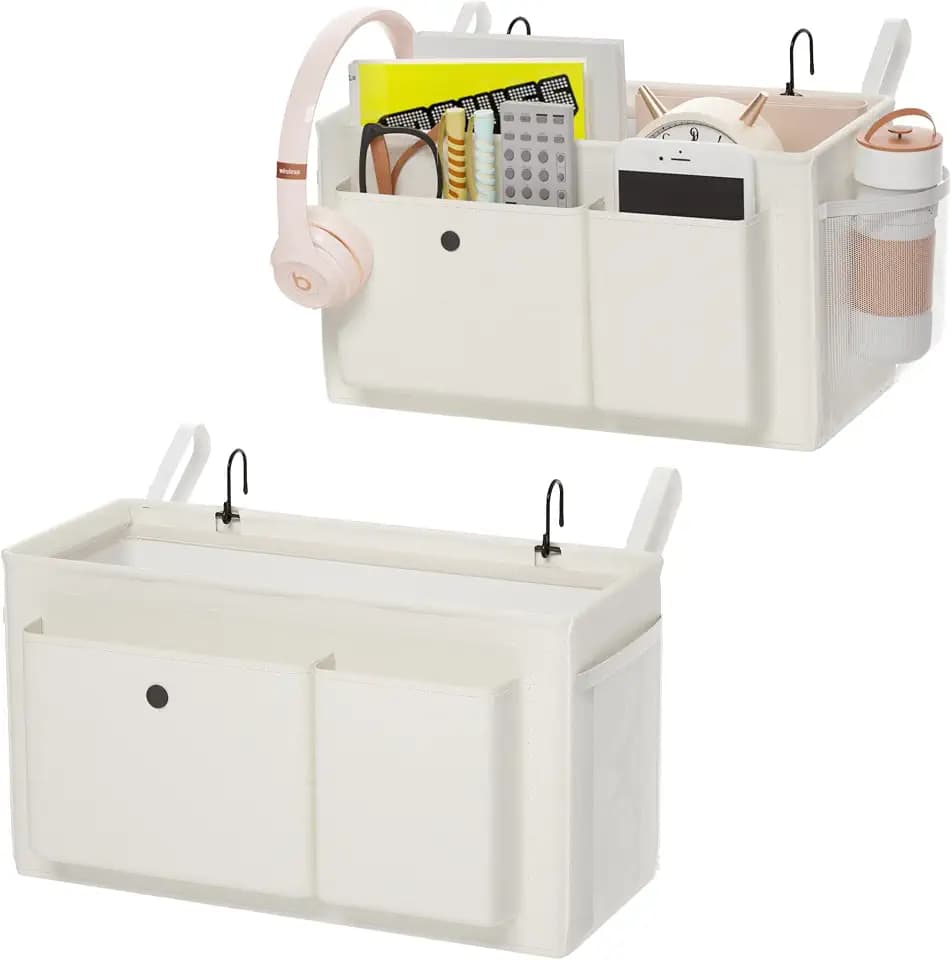 Bedside Caddy Bedside Storage Hanging Organizer for Bunk Dorm Bed Rail
