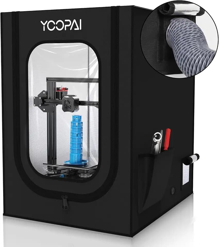 YOOPAI 3D Printer Enclosure, Dustproof Tent Constant Temperature Protective Cover for Creality Ender 3 V3 SE/KE/Ender 3/Ender 3 Pro/Ender 3V2/Ender 3 S1/ For Anycubic Elegoo Printers, 29.5×25.6×21.6"
