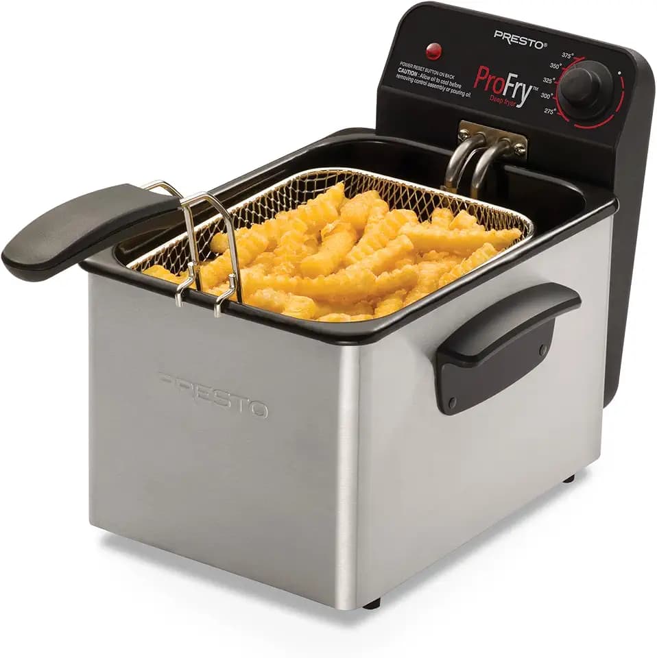 Presto 05461 Stainless Steel Pro Fry Immersion Element Deep Fryer